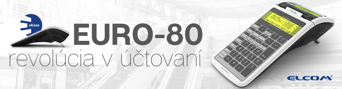 Elektronická registračná pokladňa Euro-80 B ekasa Elektronická registračná pokladňa Euro-80 B ekasa